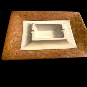 Large signed Anthony Freeman Mcfarlane ashtray.